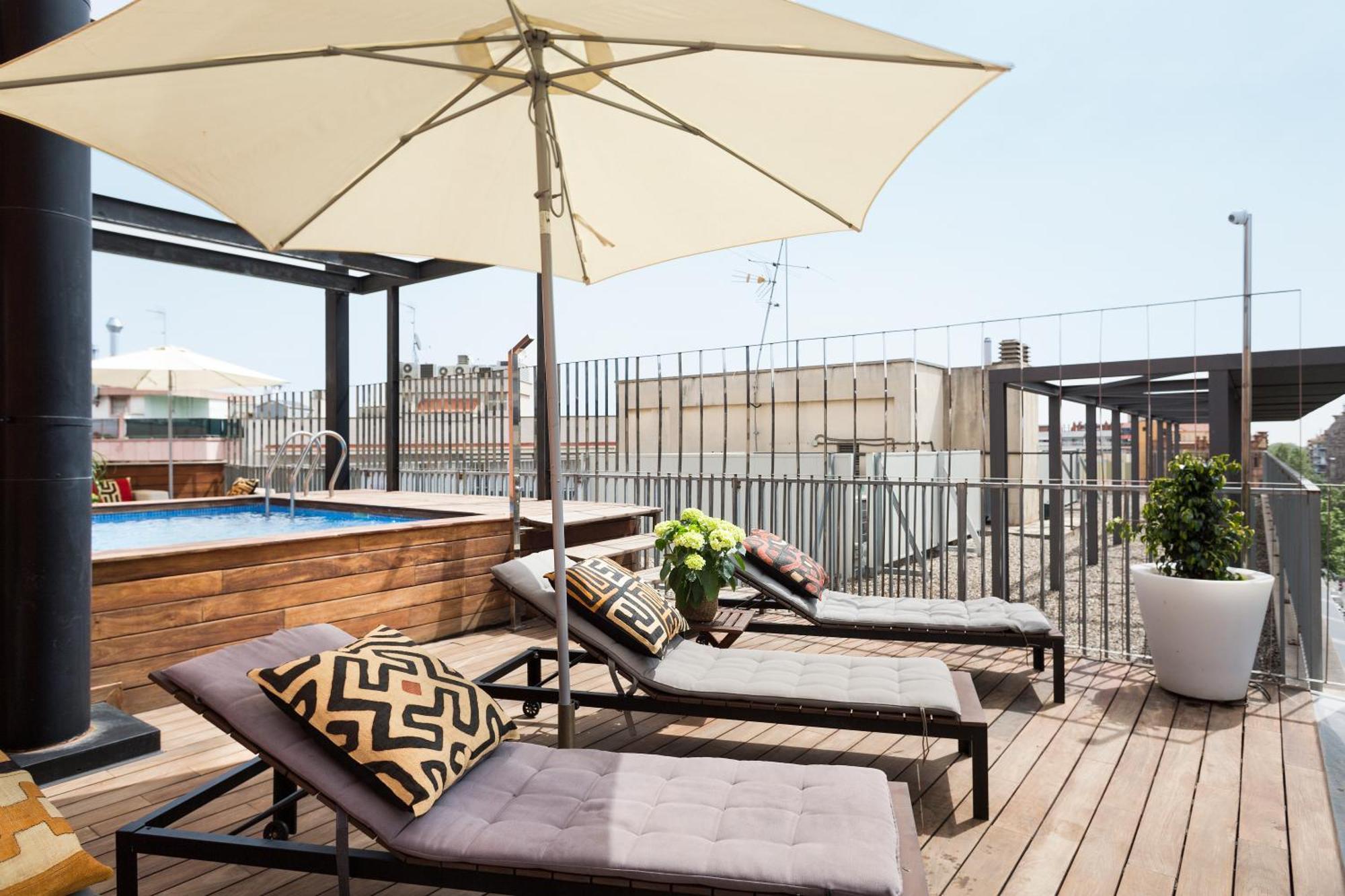Apartment Barcelona Rentals - Pool Terrace In City Center Esterno foto