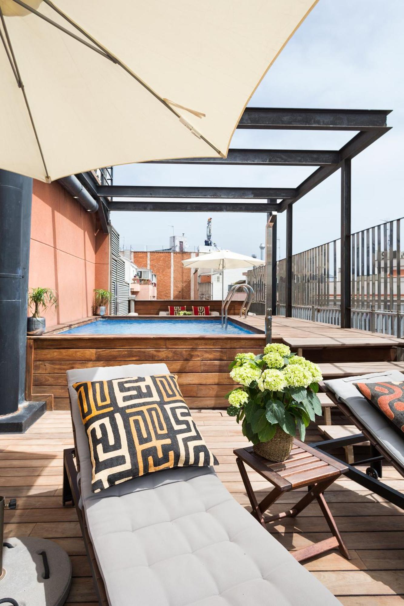 Apartment Barcelona Rentals - Pool Terrace In City Center Camera foto